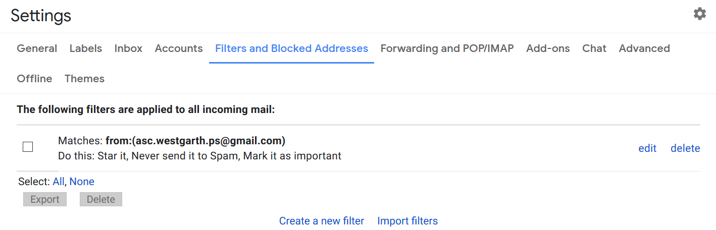 GMail Filters Step 4